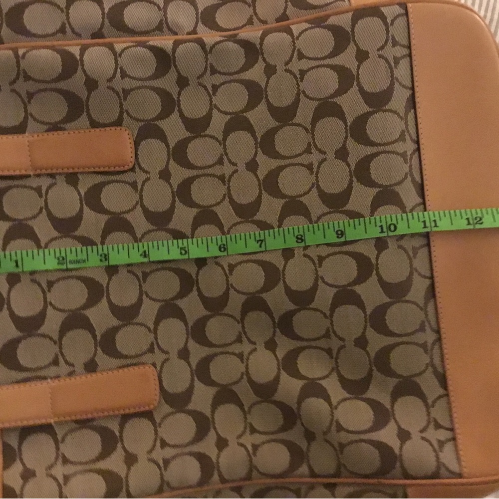 Coach Signature Canvas Tote in Tan and Brown - Picture 13 of 15